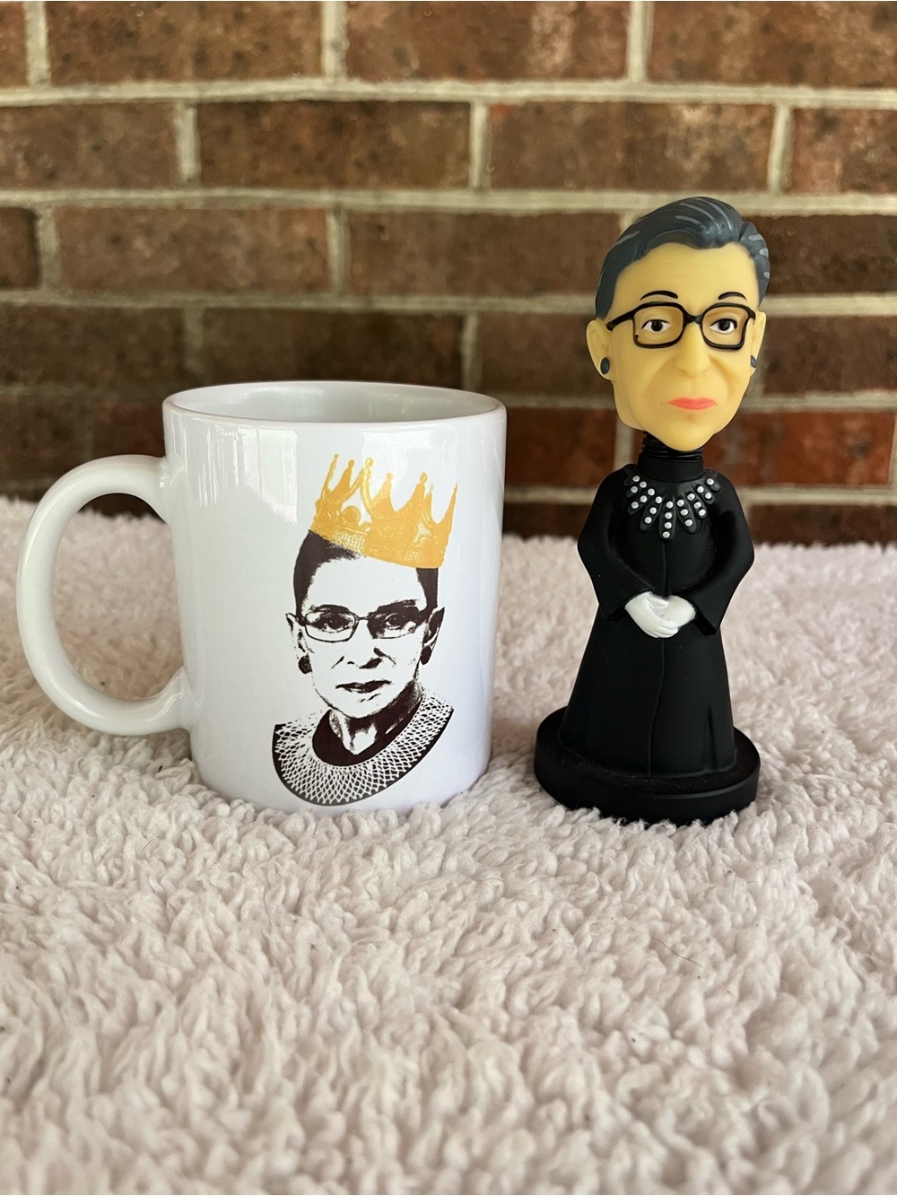 Ruth Bader Ginsburg Mug & Bobble Head Lot Supreme Court Justice RBG